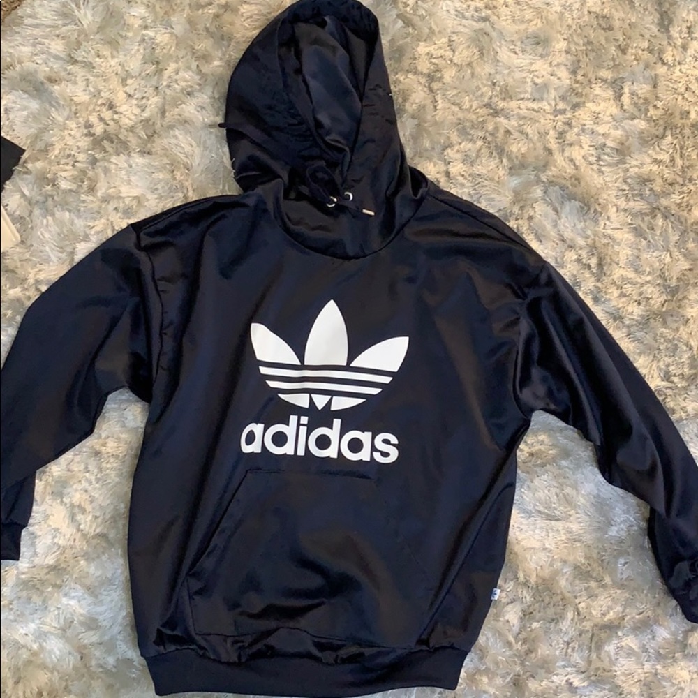 Adidas silk hoodie